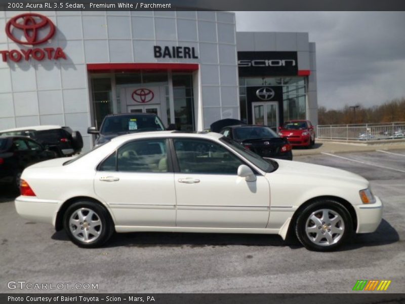 Premium White / Parchment 2002 Acura RL 3.5 Sedan