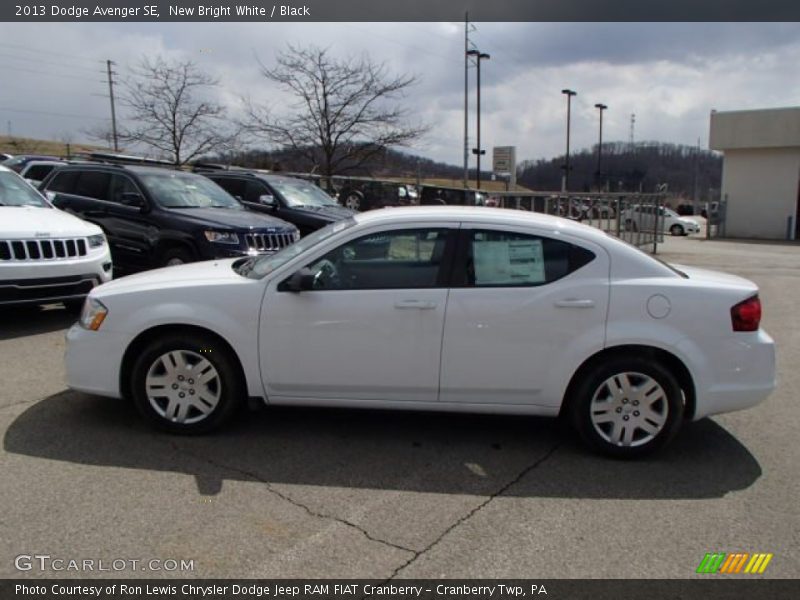 New Bright White / Black 2013 Dodge Avenger SE