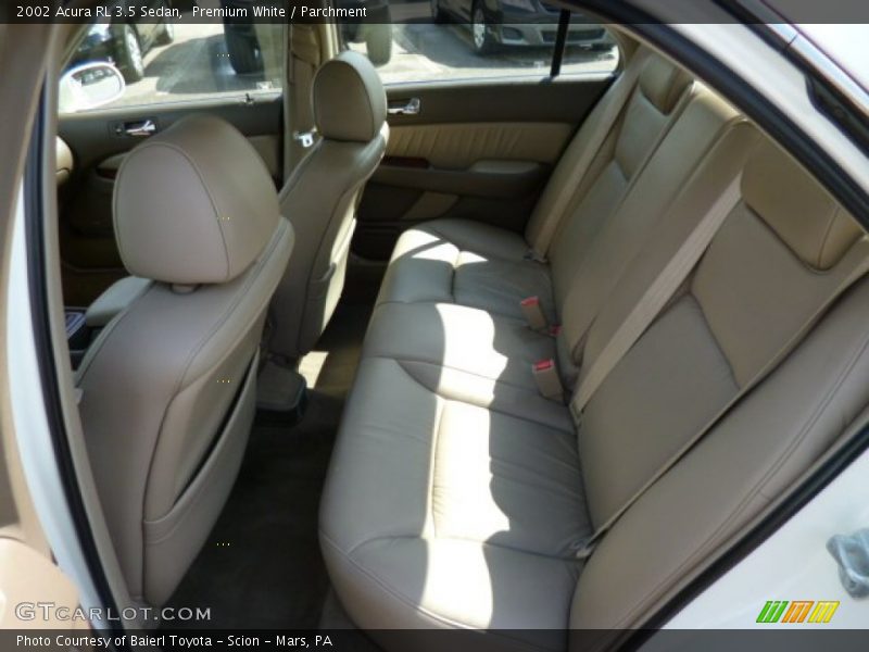 Rear Seat of 2002 RL 3.5 Sedan