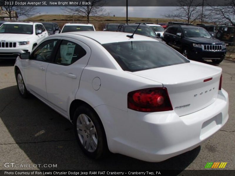 New Bright White / Black 2013 Dodge Avenger SE