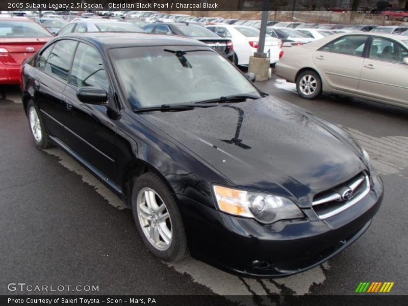 Obsidian Black Pearl / Charcoal Black 2005 Subaru Legacy 2.5i Sedan