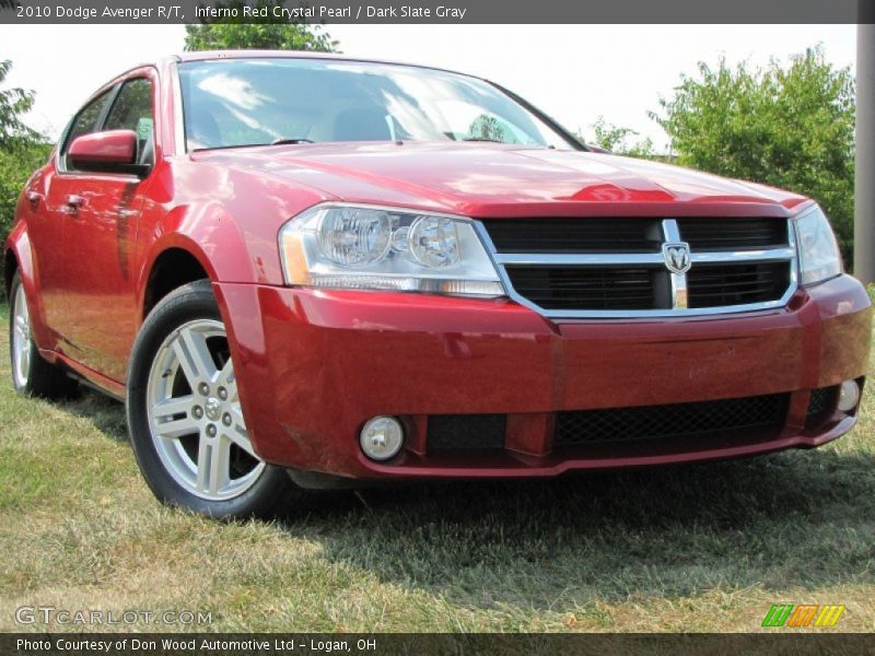 Inferno Red Crystal Pearl / Dark Slate Gray 2010 Dodge Avenger R/T