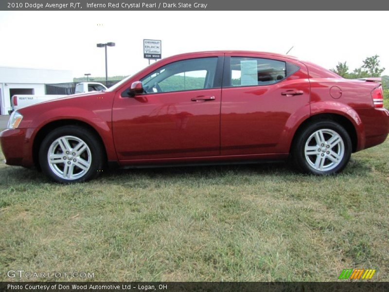 Inferno Red Crystal Pearl / Dark Slate Gray 2010 Dodge Avenger R/T