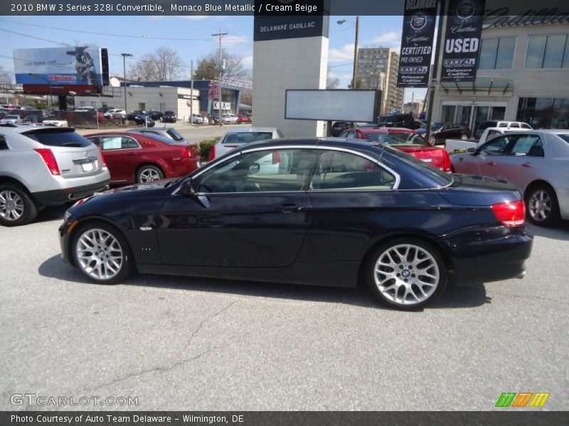 Monaco Blue Metallic / Cream Beige 2010 BMW 3 Series 328i Convertible