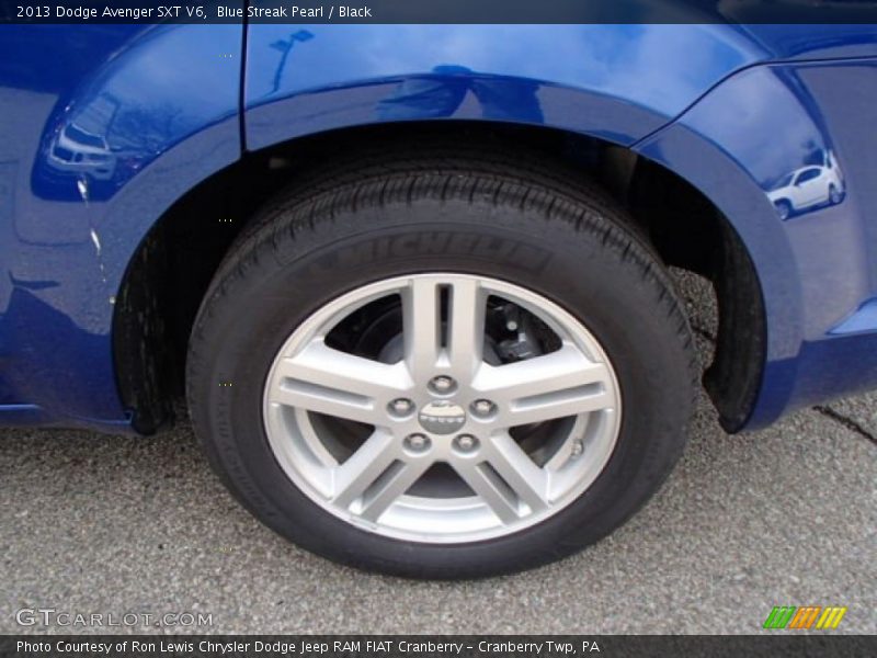 Blue Streak Pearl / Black 2013 Dodge Avenger SXT V6