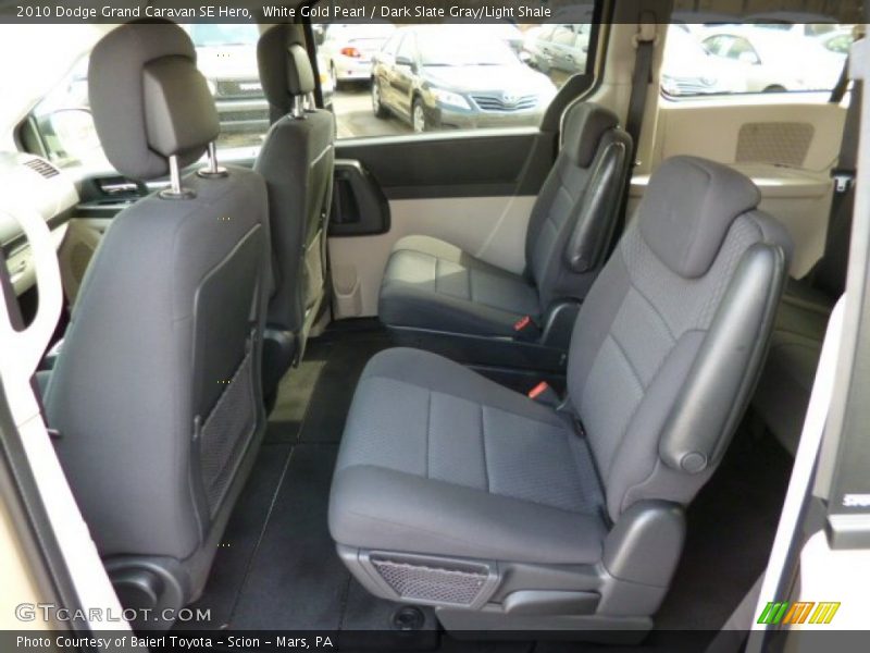 White Gold Pearl / Dark Slate Gray/Light Shale 2010 Dodge Grand Caravan SE Hero