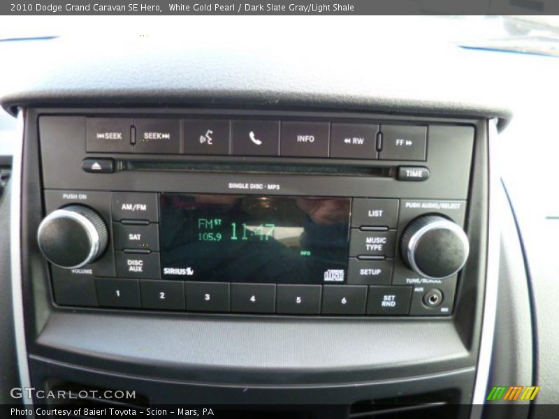 Audio System of 2010 Grand Caravan SE Hero