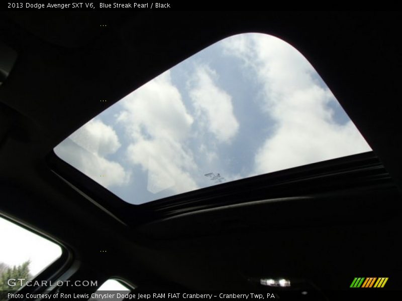 Blue Streak Pearl / Black 2013 Dodge Avenger SXT V6