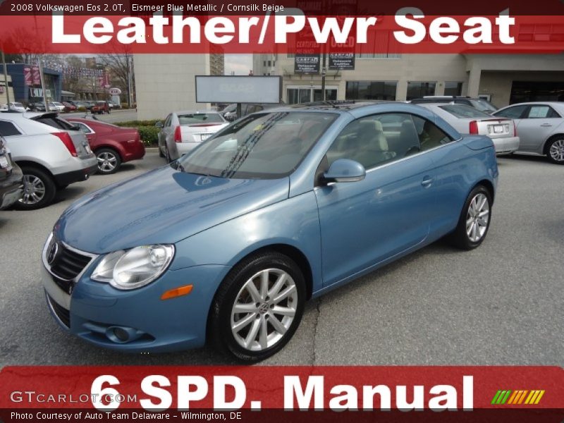 Eismeer Blue Metallic / Cornsilk Beige 2008 Volkswagen Eos 2.0T