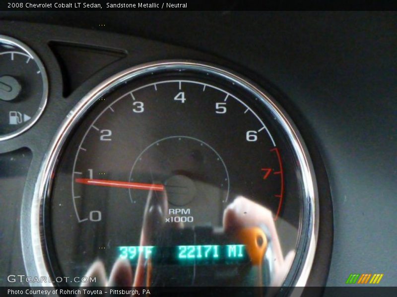 Sandstone Metallic / Neutral 2008 Chevrolet Cobalt LT Sedan
