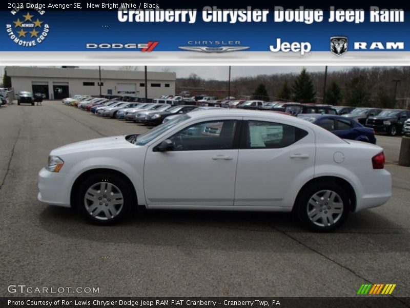New Bright White / Black 2013 Dodge Avenger SE