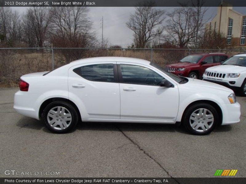 New Bright White / Black 2013 Dodge Avenger SE