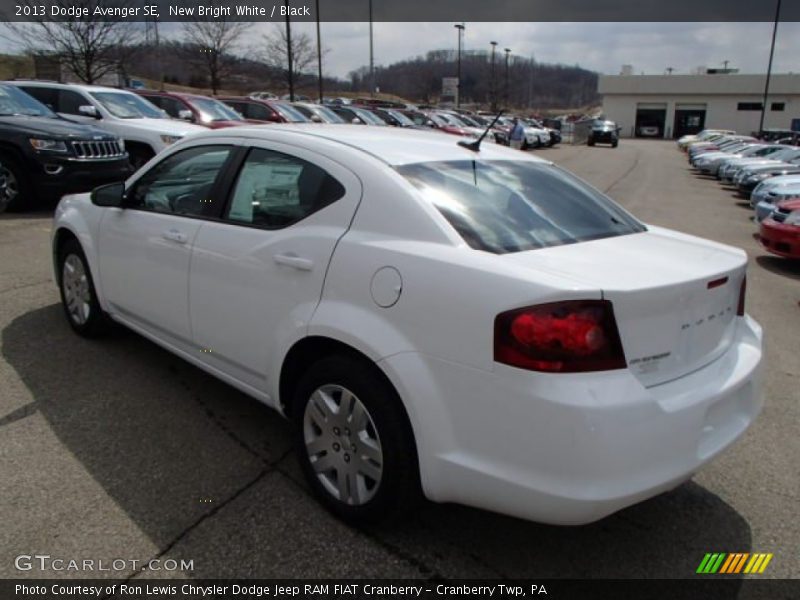 New Bright White / Black 2013 Dodge Avenger SE