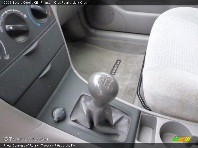 Phantom Gray Pearl / Light Gray 2005 Toyota Corolla CE