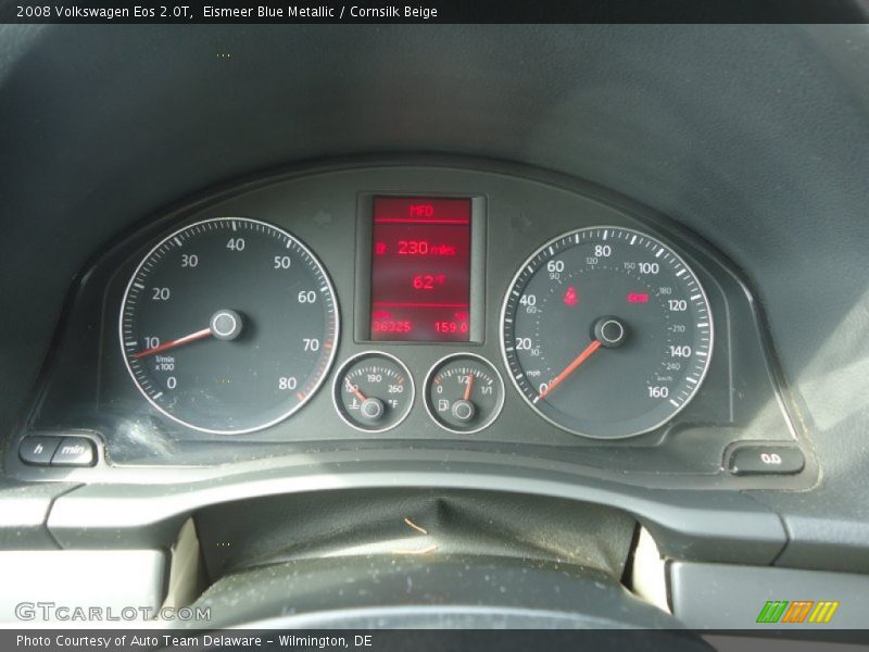 Eismeer Blue Metallic / Cornsilk Beige 2008 Volkswagen Eos 2.0T
