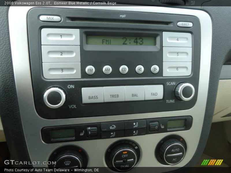 Eismeer Blue Metallic / Cornsilk Beige 2008 Volkswagen Eos 2.0T
