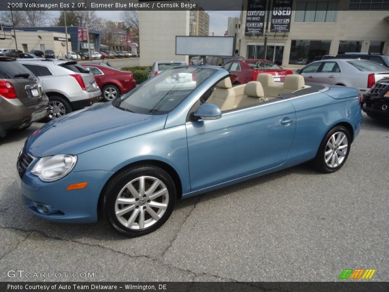 Eismeer Blue Metallic / Cornsilk Beige 2008 Volkswagen Eos 2.0T