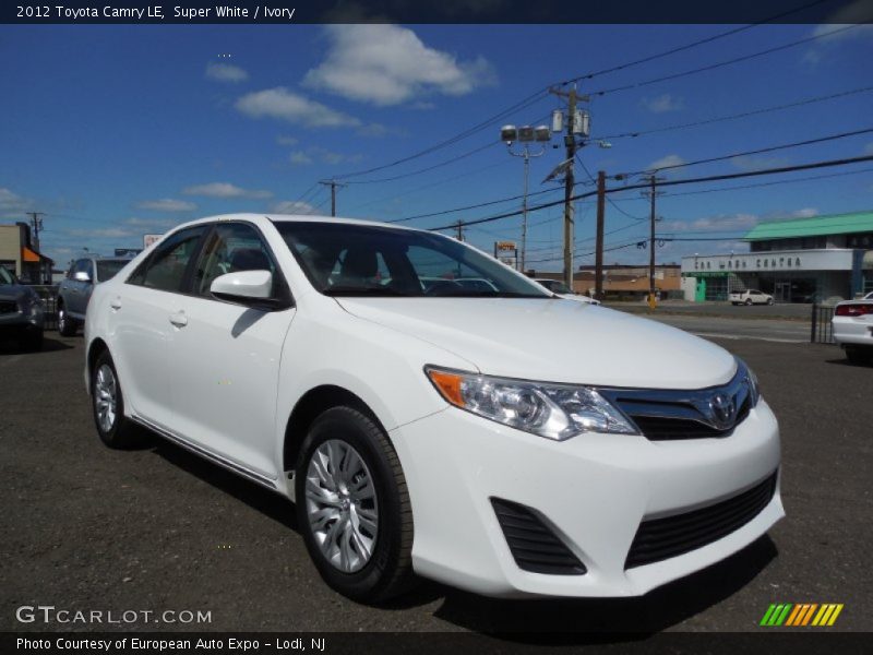 Super White / Ivory 2012 Toyota Camry LE