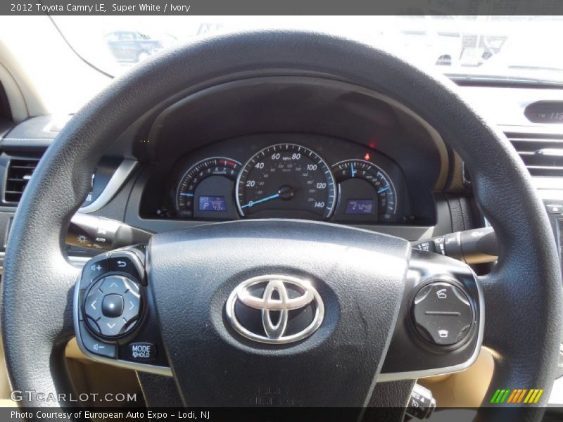 Super White / Ivory 2012 Toyota Camry LE