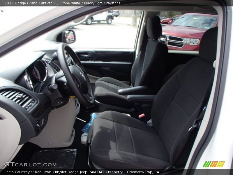  2013 Grand Caravan SE Black/Light Graystone Interior