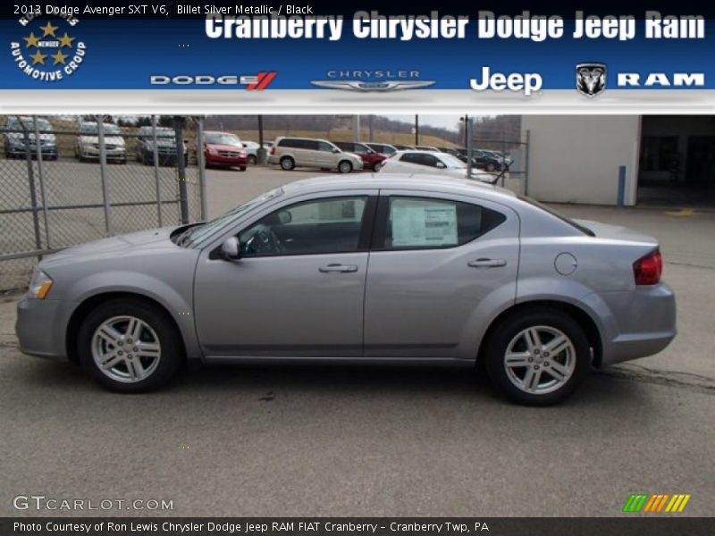 Billet Silver Metallic / Black 2013 Dodge Avenger SXT V6
