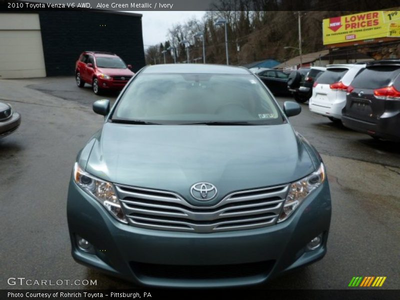 Aloe Green Metallic / Ivory 2010 Toyota Venza V6 AWD