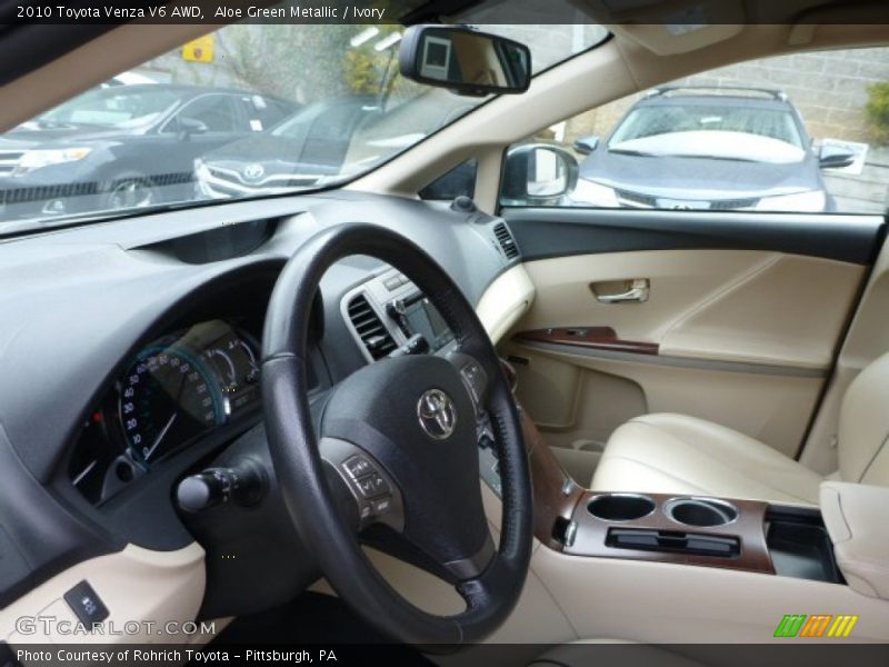 Aloe Green Metallic / Ivory 2010 Toyota Venza V6 AWD