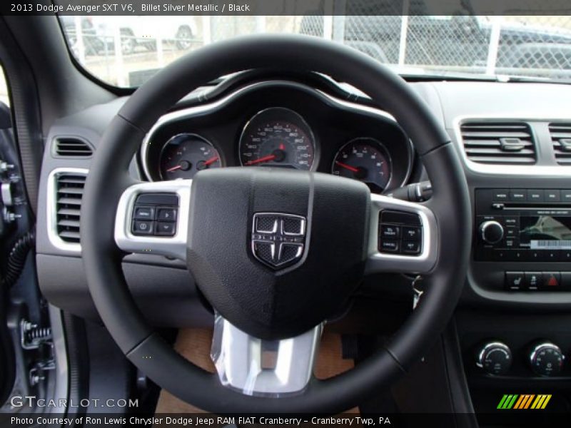 Billet Silver Metallic / Black 2013 Dodge Avenger SXT V6