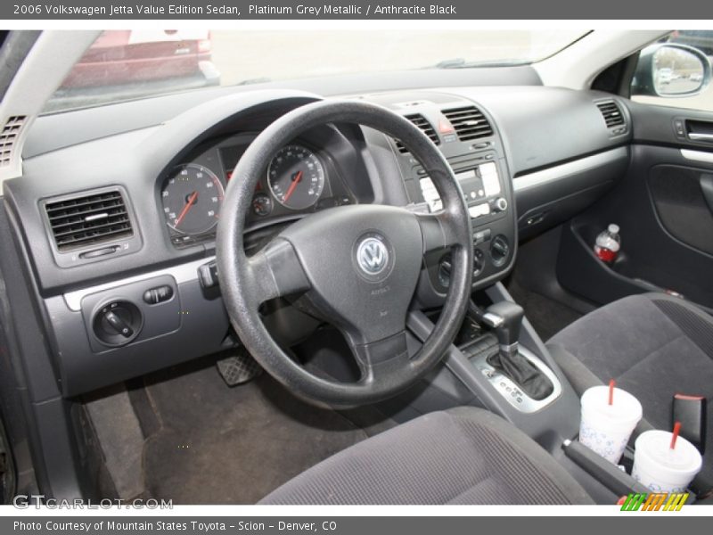 Anthracite Black Interior - 2006 Jetta Value Edition Sedan 