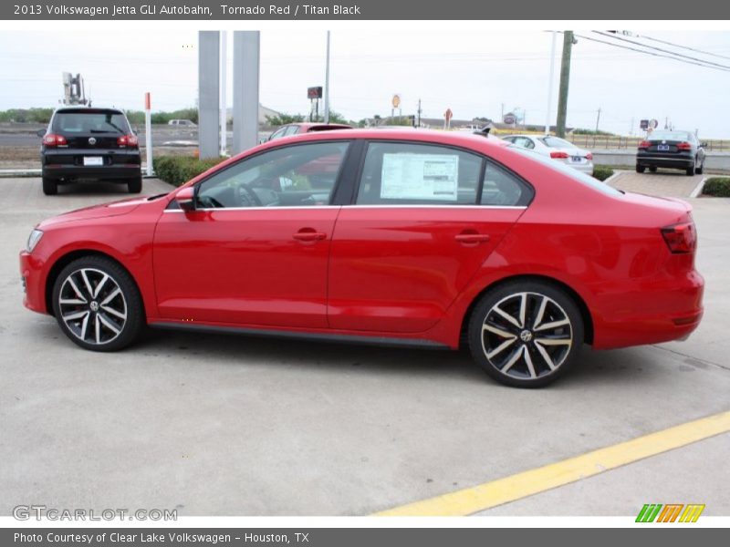Tornado Red / Titan Black 2013 Volkswagen Jetta GLI Autobahn