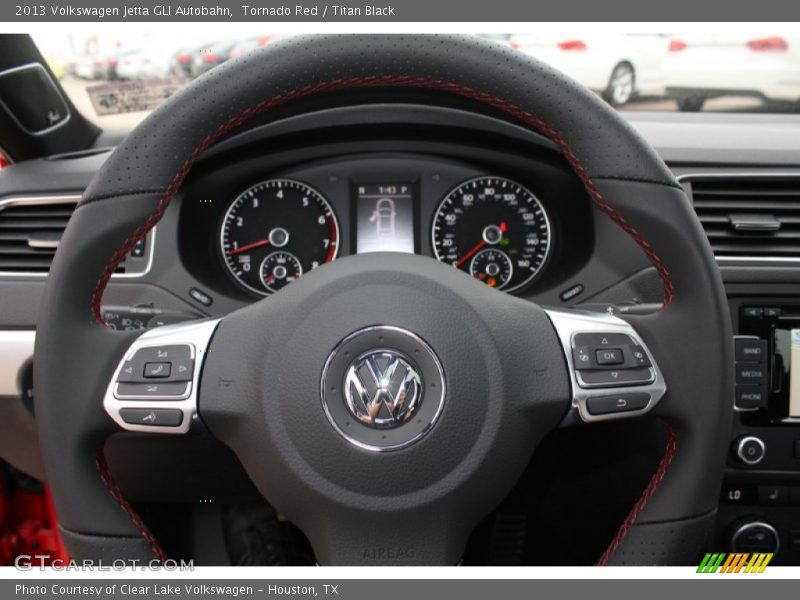 Tornado Red / Titan Black 2013 Volkswagen Jetta GLI Autobahn
