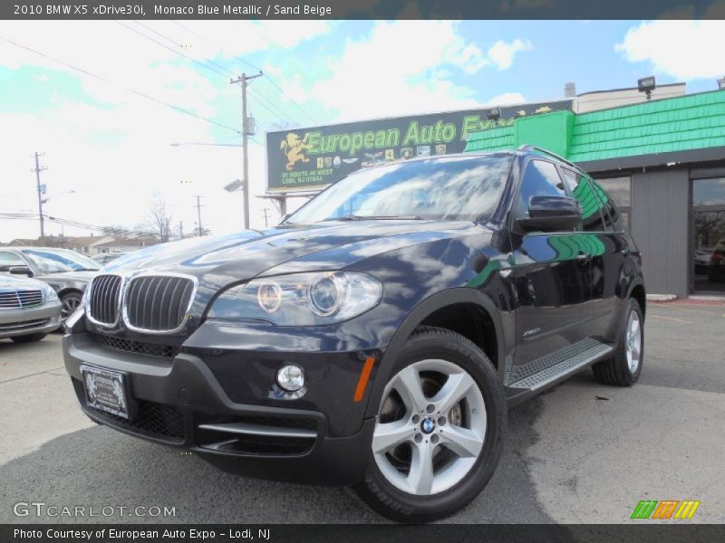 Monaco Blue Metallic / Sand Beige 2010 BMW X5 xDrive30i