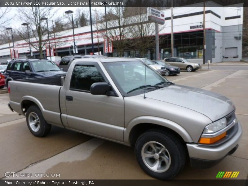 Light Pewter Metallic / Graphite 2003 Chevrolet S10 Regular Cab