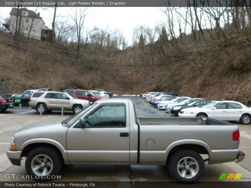 Light Pewter Metallic / Graphite 2003 Chevrolet S10 Regular Cab