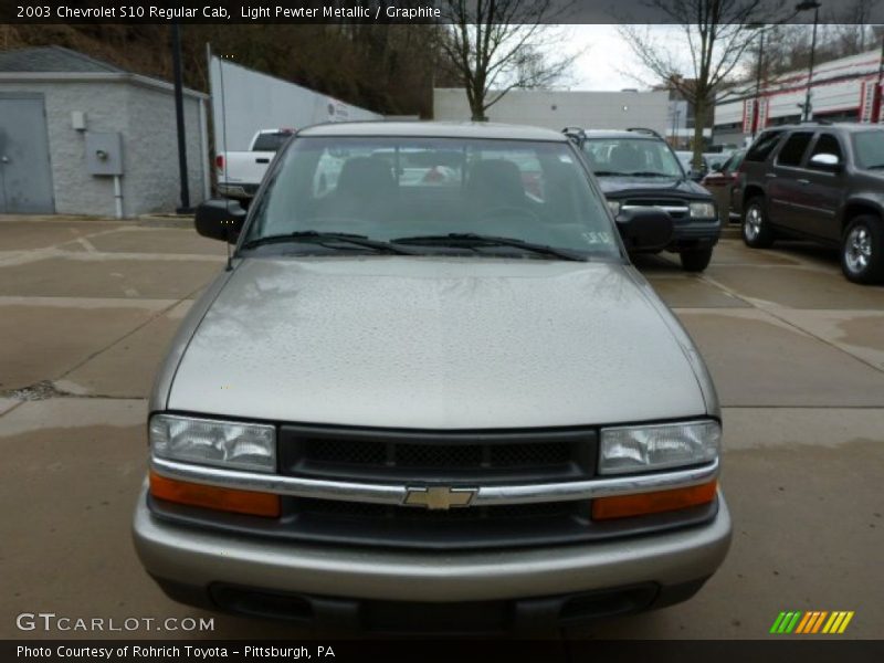 Light Pewter Metallic / Graphite 2003 Chevrolet S10 Regular Cab