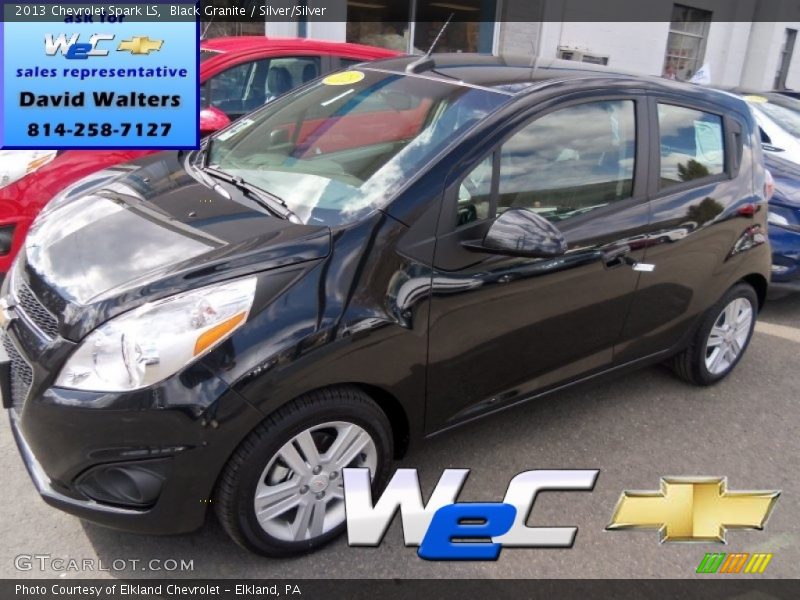 Black Granite / Silver/Silver 2013 Chevrolet Spark LS