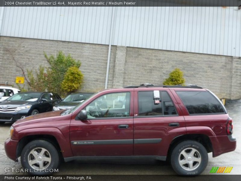 Majestic Red Metallic / Medium Pewter 2004 Chevrolet TrailBlazer LS 4x4