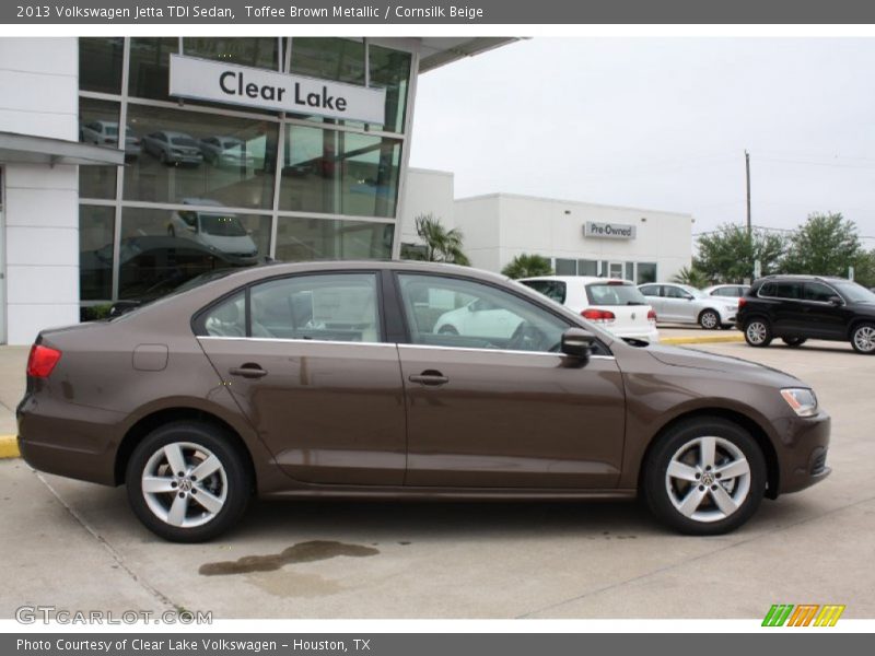 Toffee Brown Metallic / Cornsilk Beige 2013 Volkswagen Jetta TDI Sedan
