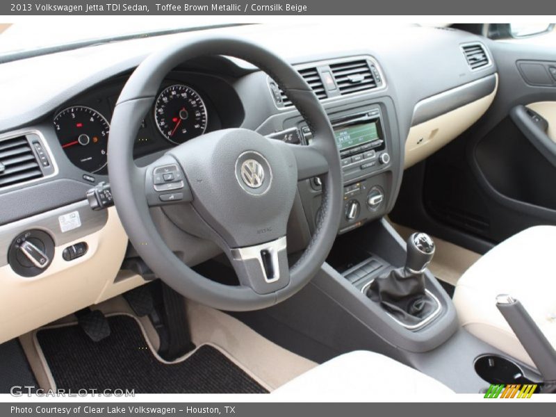 Toffee Brown Metallic / Cornsilk Beige 2013 Volkswagen Jetta TDI Sedan