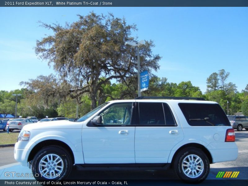 White Platinum Tri-Coat / Stone 2011 Ford Expedition XLT