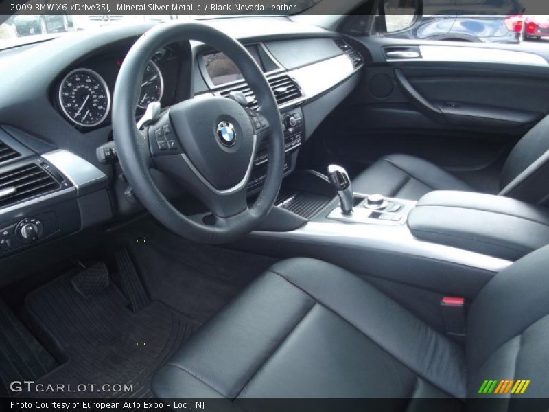Mineral Silver Metallic / Black Nevada Leather 2009 BMW X6 xDrive35i