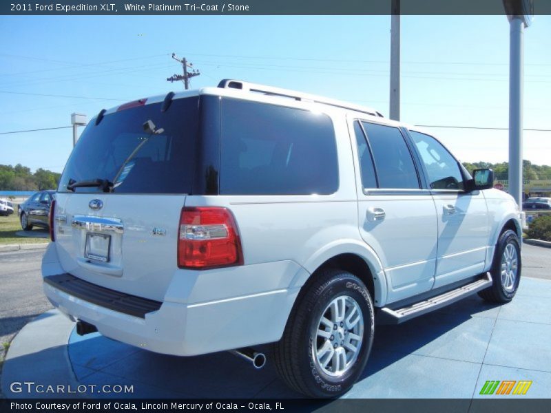 White Platinum Tri-Coat / Stone 2011 Ford Expedition XLT