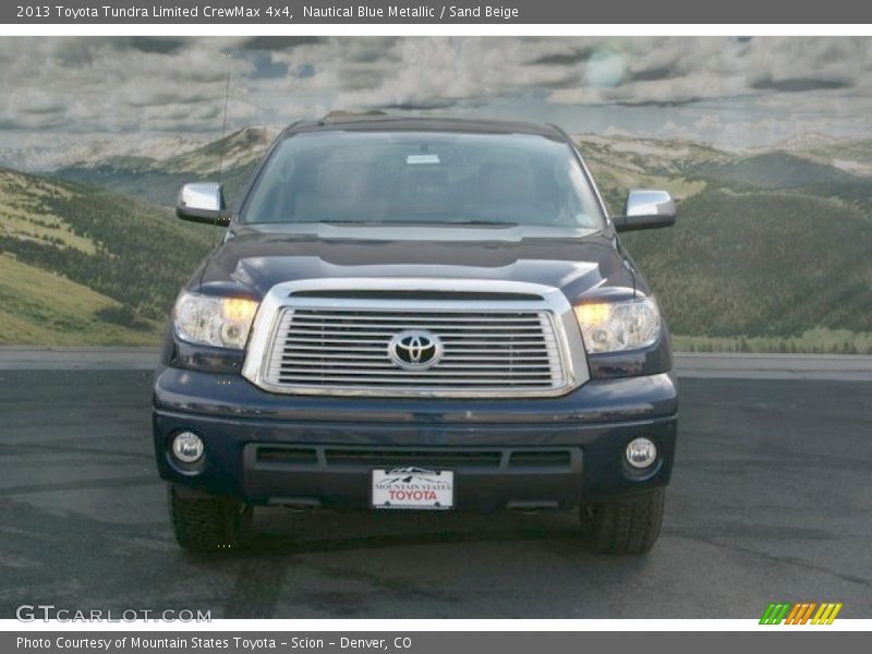 Nautical Blue Metallic / Sand Beige 2013 Toyota Tundra Limited CrewMax 4x4