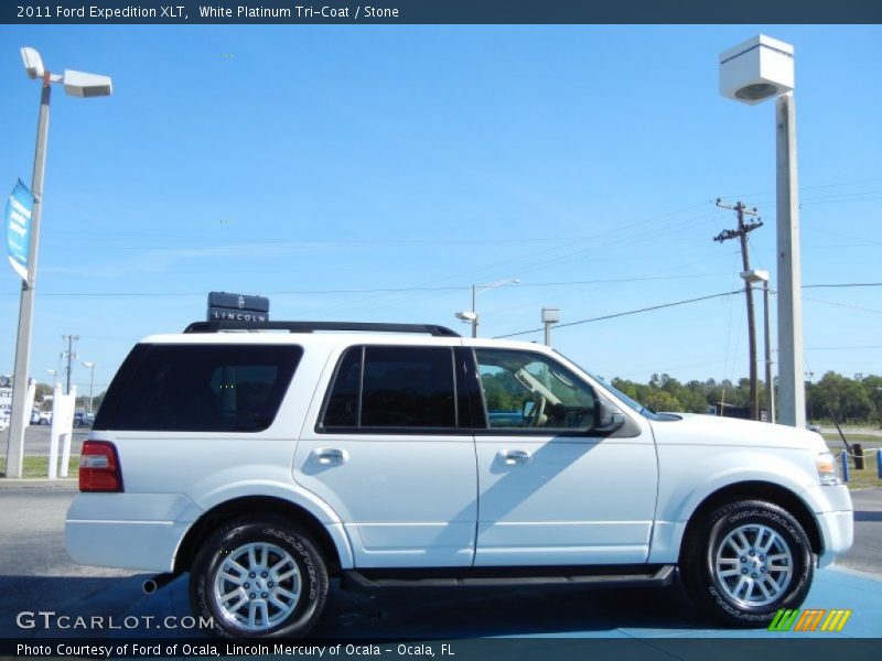 White Platinum Tri-Coat / Stone 2011 Ford Expedition XLT