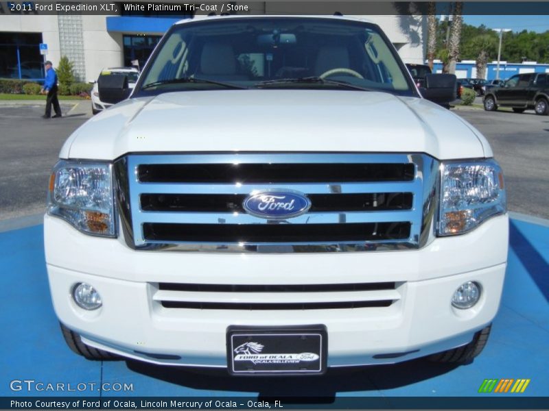 White Platinum Tri-Coat / Stone 2011 Ford Expedition XLT