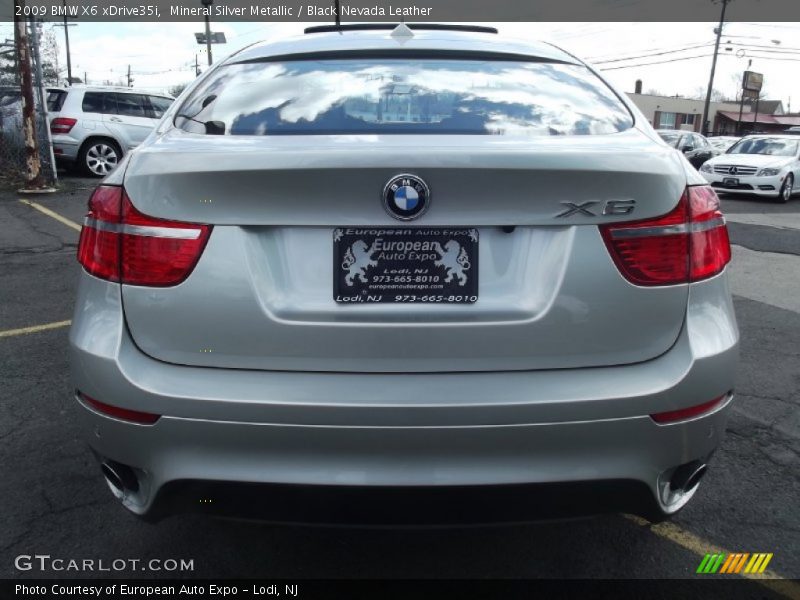 Mineral Silver Metallic / Black Nevada Leather 2009 BMW X6 xDrive35i