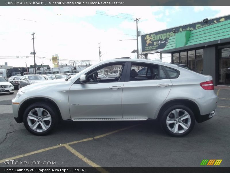 Mineral Silver Metallic / Black Nevada Leather 2009 BMW X6 xDrive35i