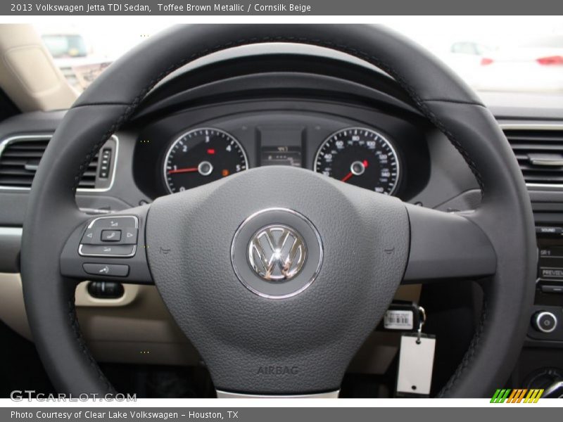 Toffee Brown Metallic / Cornsilk Beige 2013 Volkswagen Jetta TDI Sedan