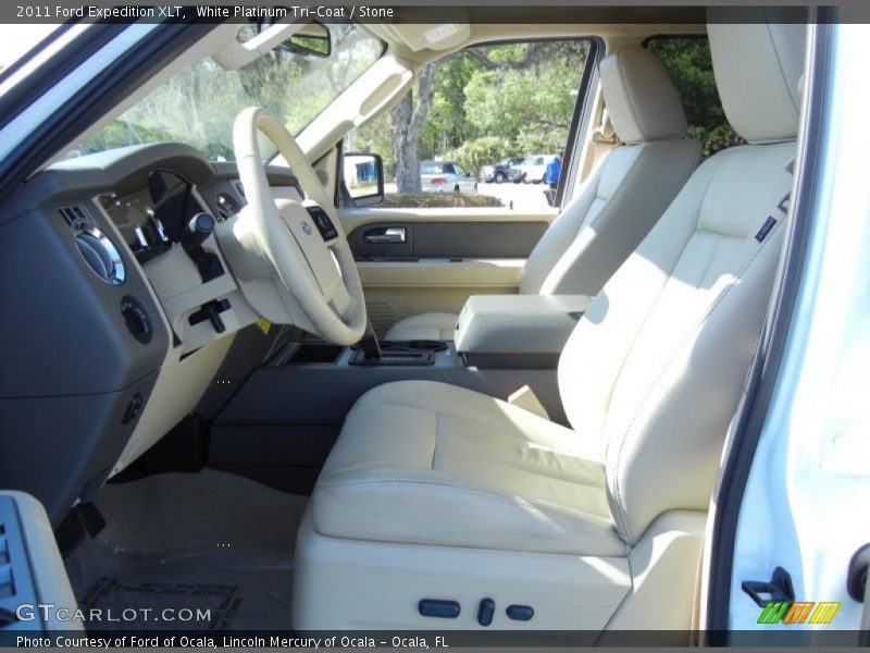 White Platinum Tri-Coat / Stone 2011 Ford Expedition XLT