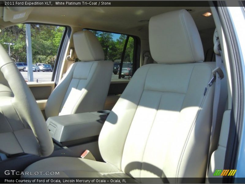 White Platinum Tri-Coat / Stone 2011 Ford Expedition XLT